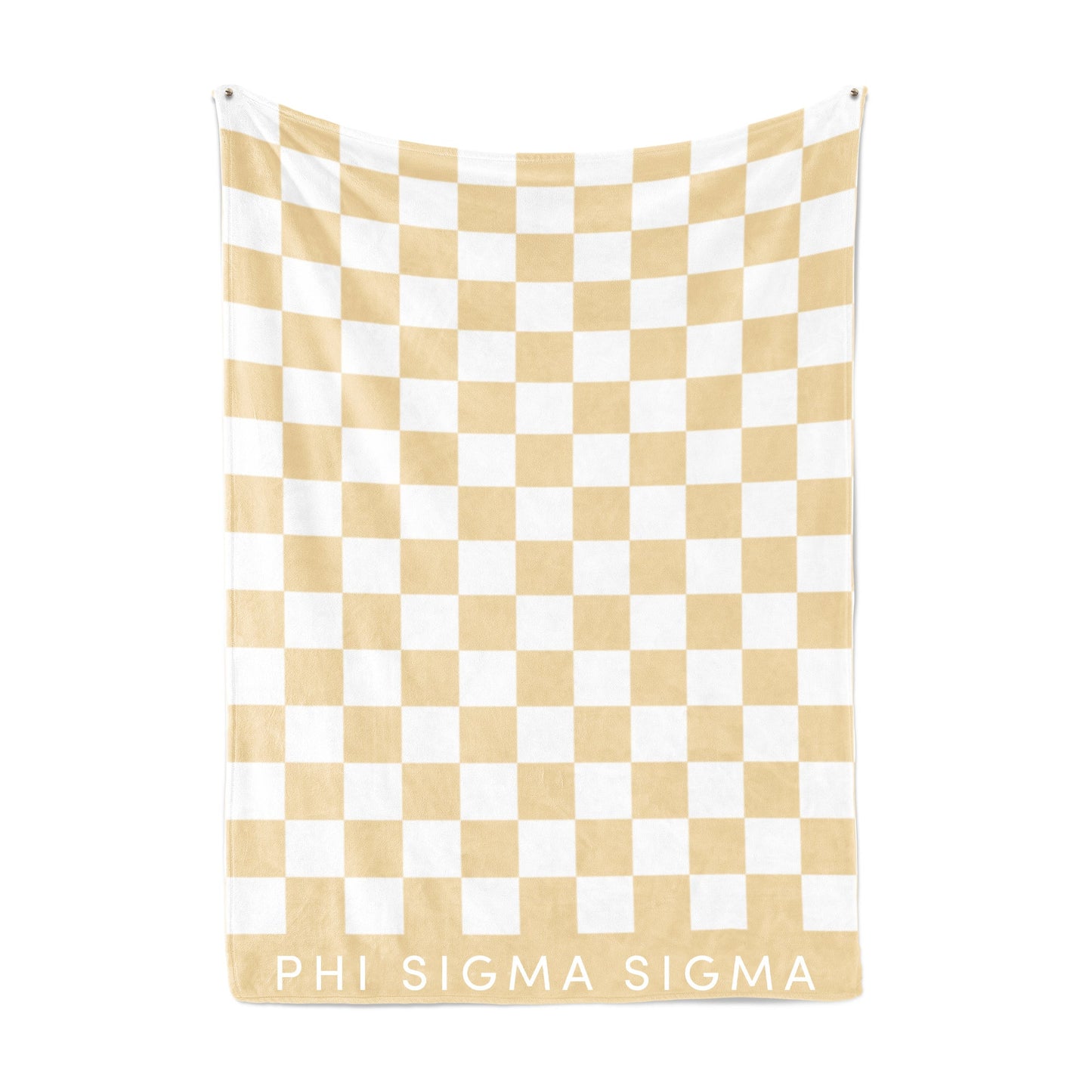 Phi Sigma Sigma Blanket - Thick Checkered Sherpa Blanket