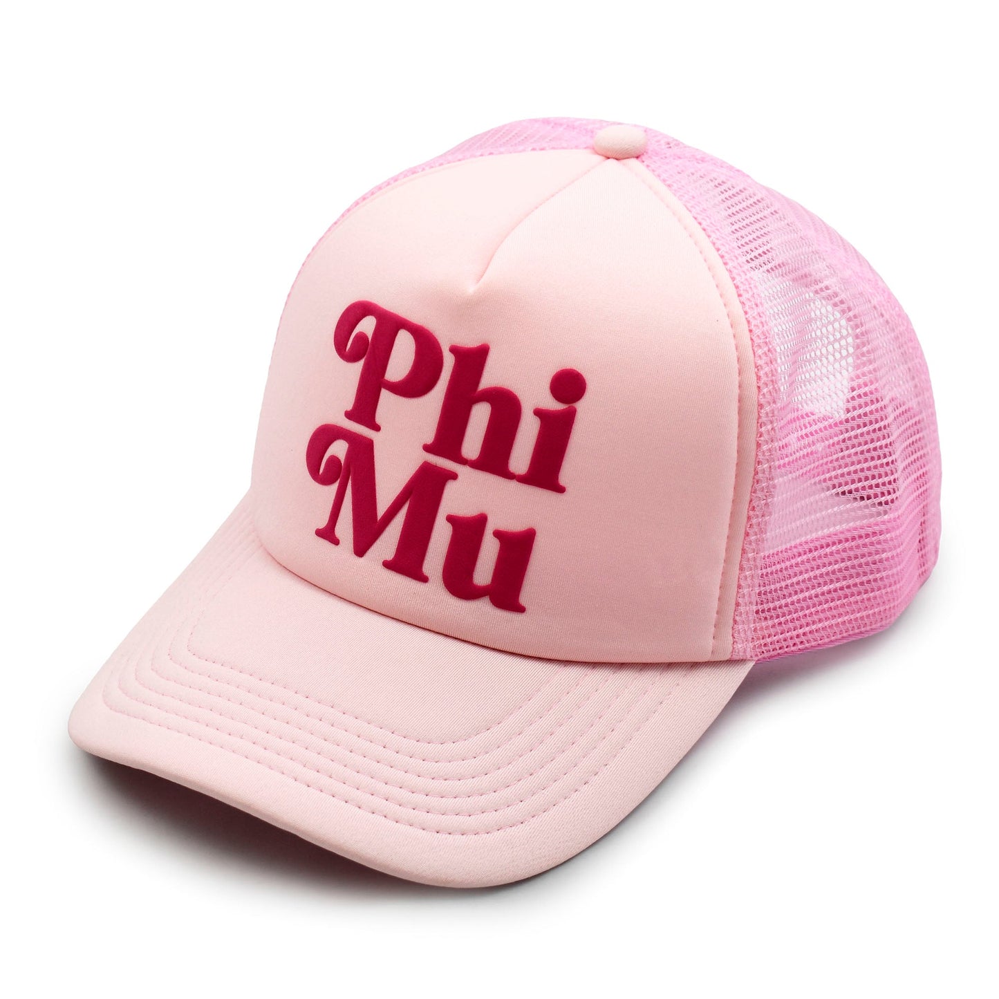 Phi Mu Baseball Cap, Mesh Trucker-Style Hat