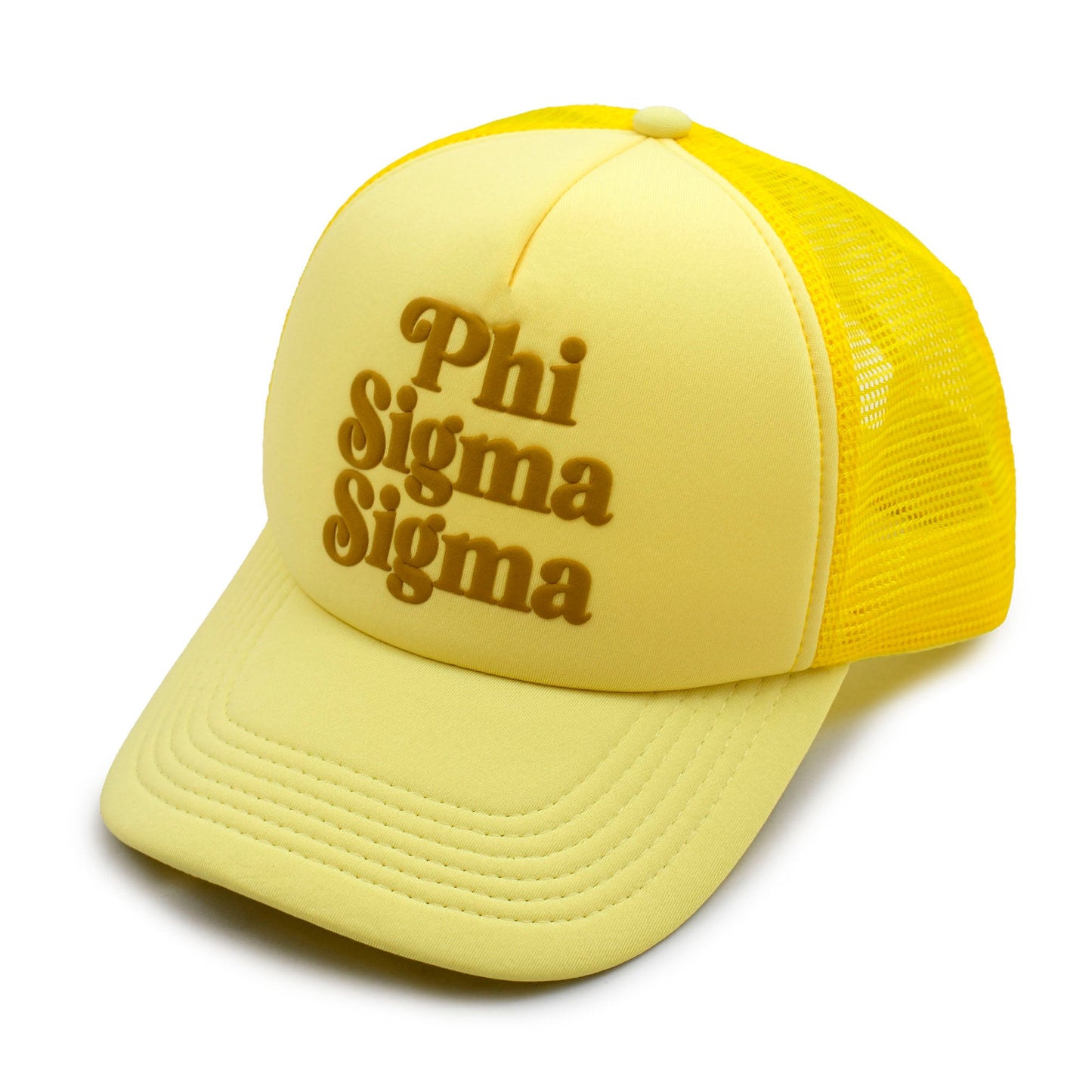 Phi Sigma Sigma Baseball Cap, Mesh Trucker-Style Hat