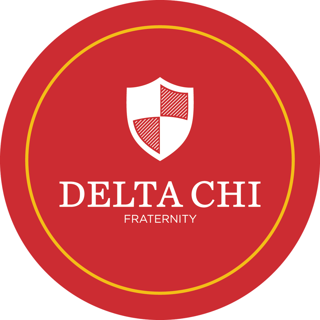 Delta Chi Fraternity Car Decal Sticker- Full Color Circle Logo