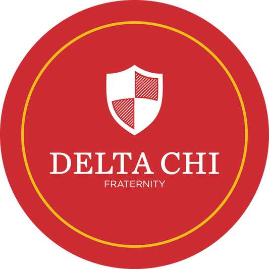 Delta Chi Fraternity Car Decal Sticker- Full Color Circle Logo