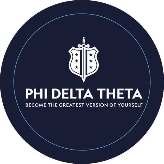 Phi Delta Theta Fraternity Car Decal Sticker- Full Color Circle Logo