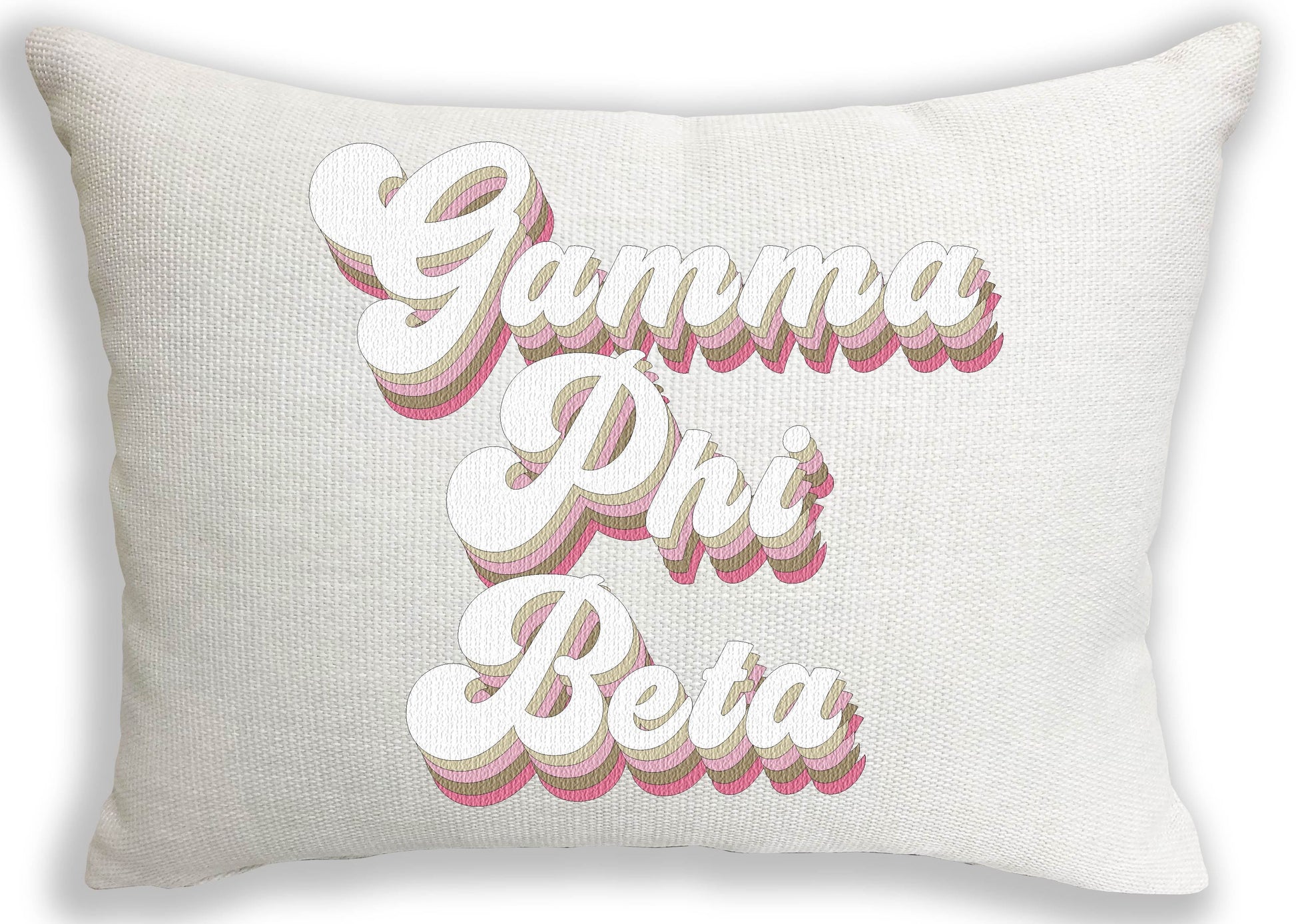 Gamma Phi Beta Retro Throw Pillow - Virginia Book Company