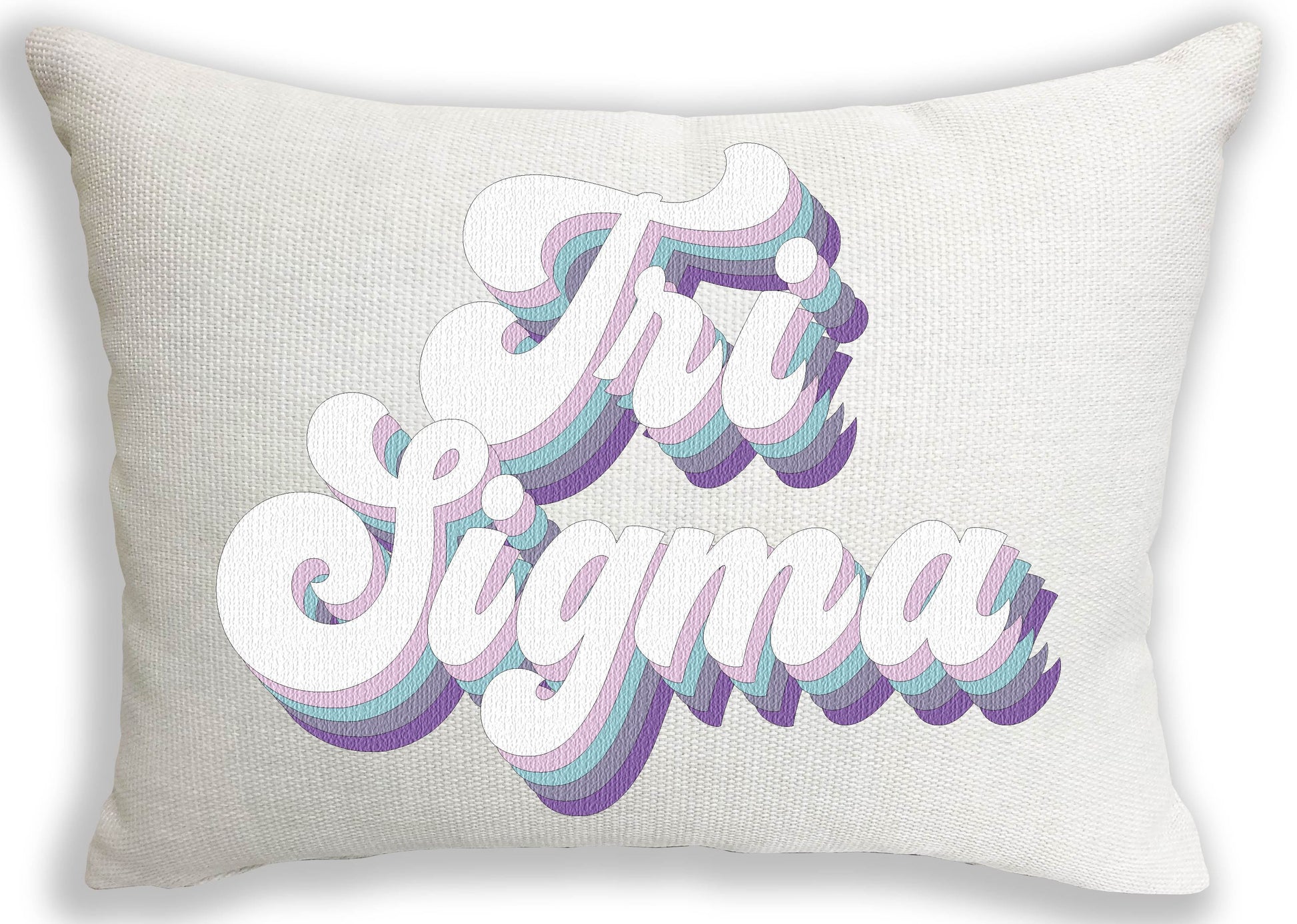 Sigma Sigma Sigma Retro Throw Pillow - Virginia Book Company