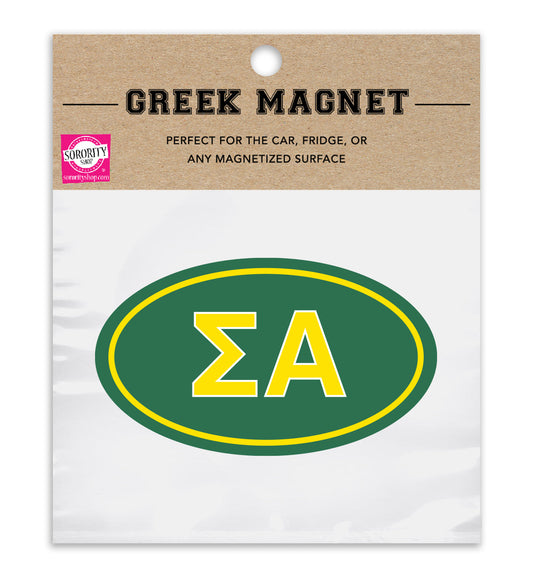 Sigma Alpha Sorority Car Magnet Set of 2