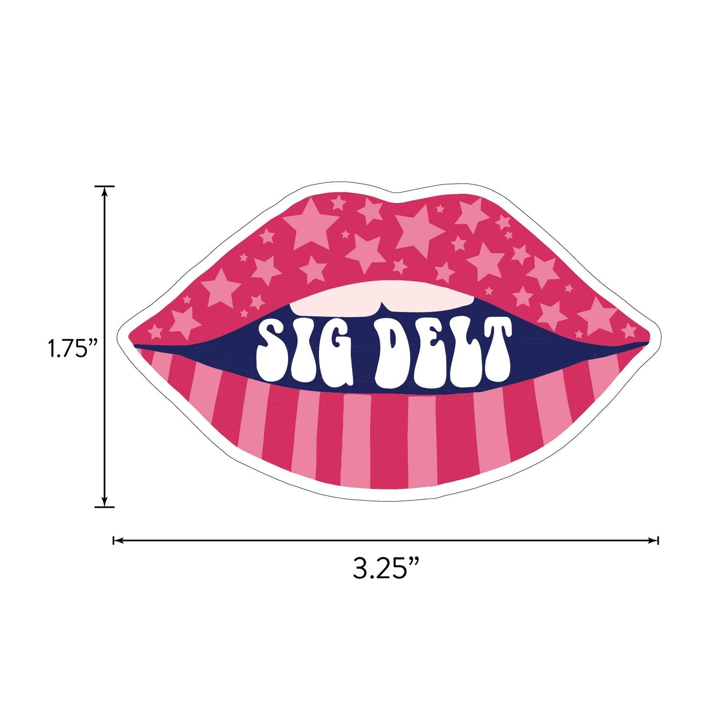 Sigma Delta Tau Girl Power Sticker Sheet
