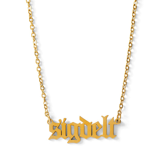 Sigma Delta Tau Old English Style Sorority Necklace