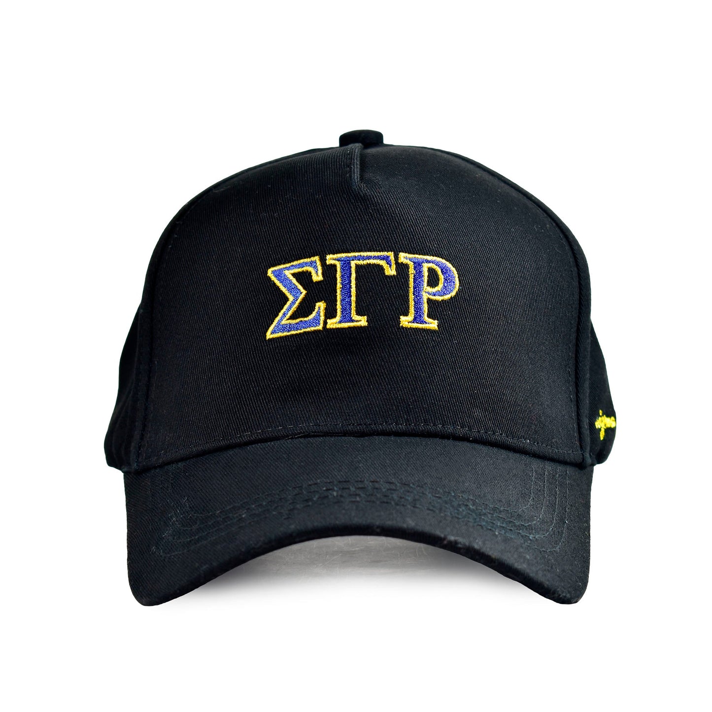 Sigma Gamma Rho Sorority, Incorporated Baseball Cap- Brushed Cotton 5-Panel Black Hat