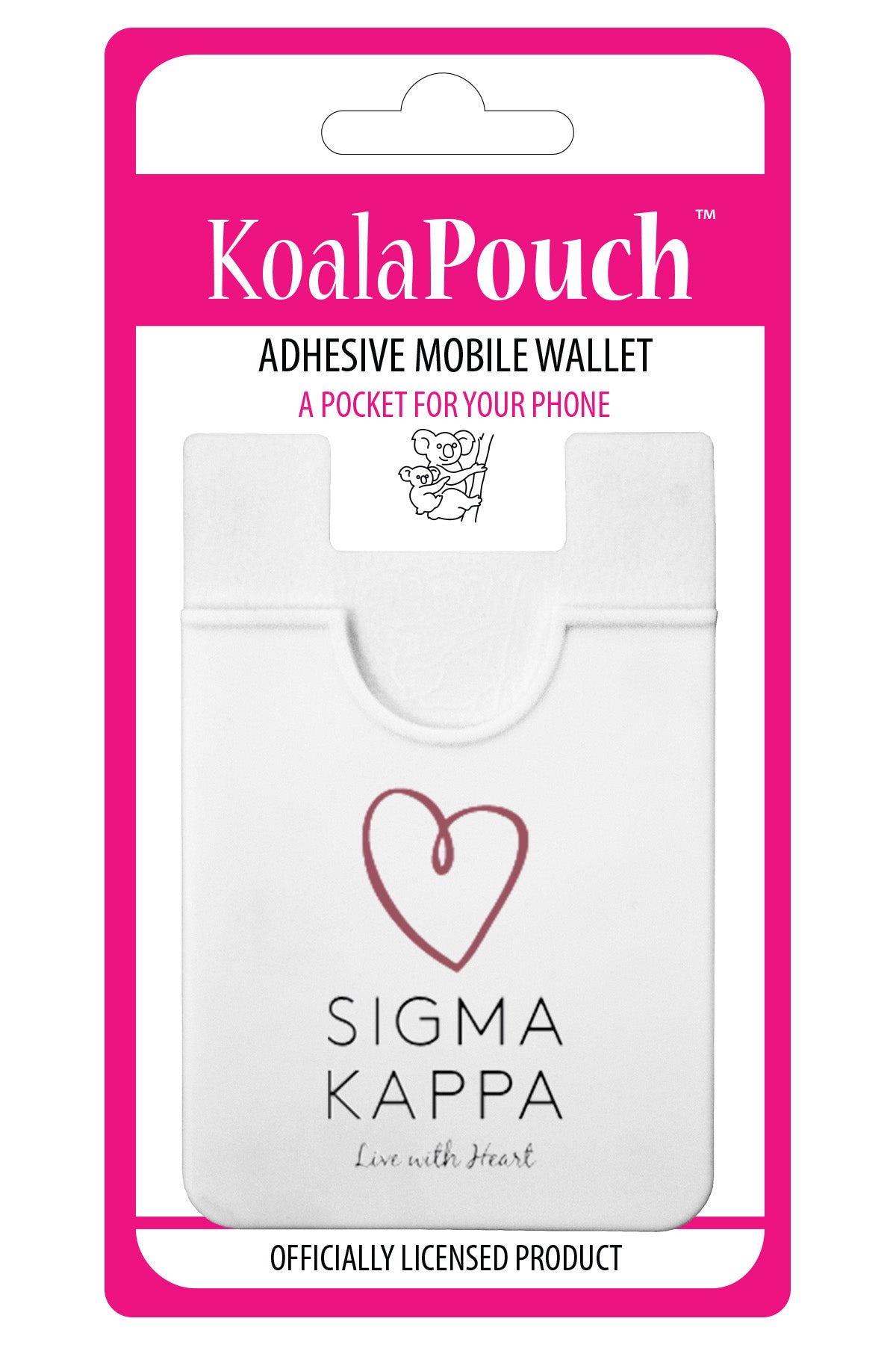 Sigma Kappa Koala Pouch - Logo Design - Phone Wallet