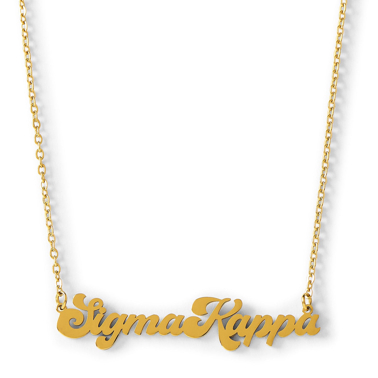 Sigma Kappa Retro Design Necklace