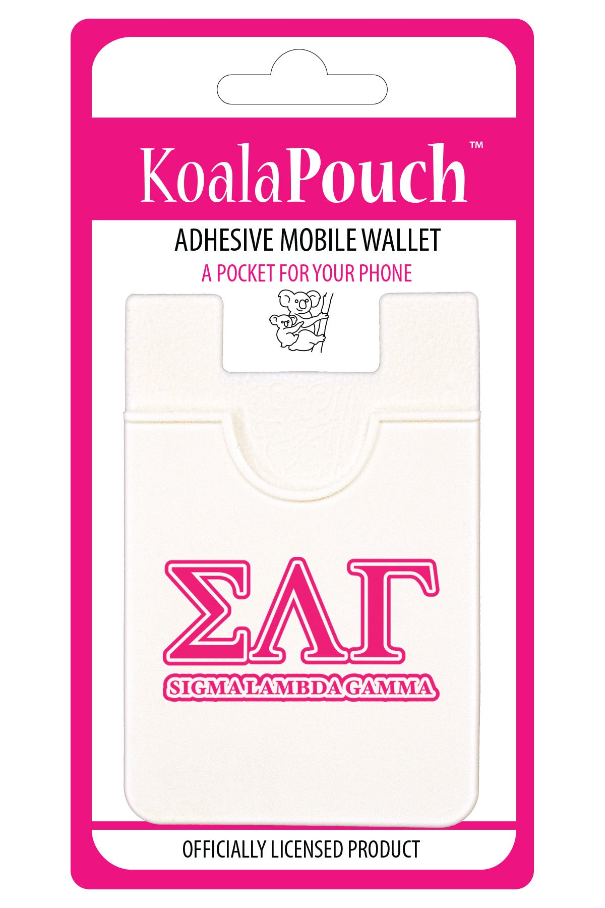 Sigma Lambda Gamma Koala Pouch - Greek Letters Design - Phone Wallet
