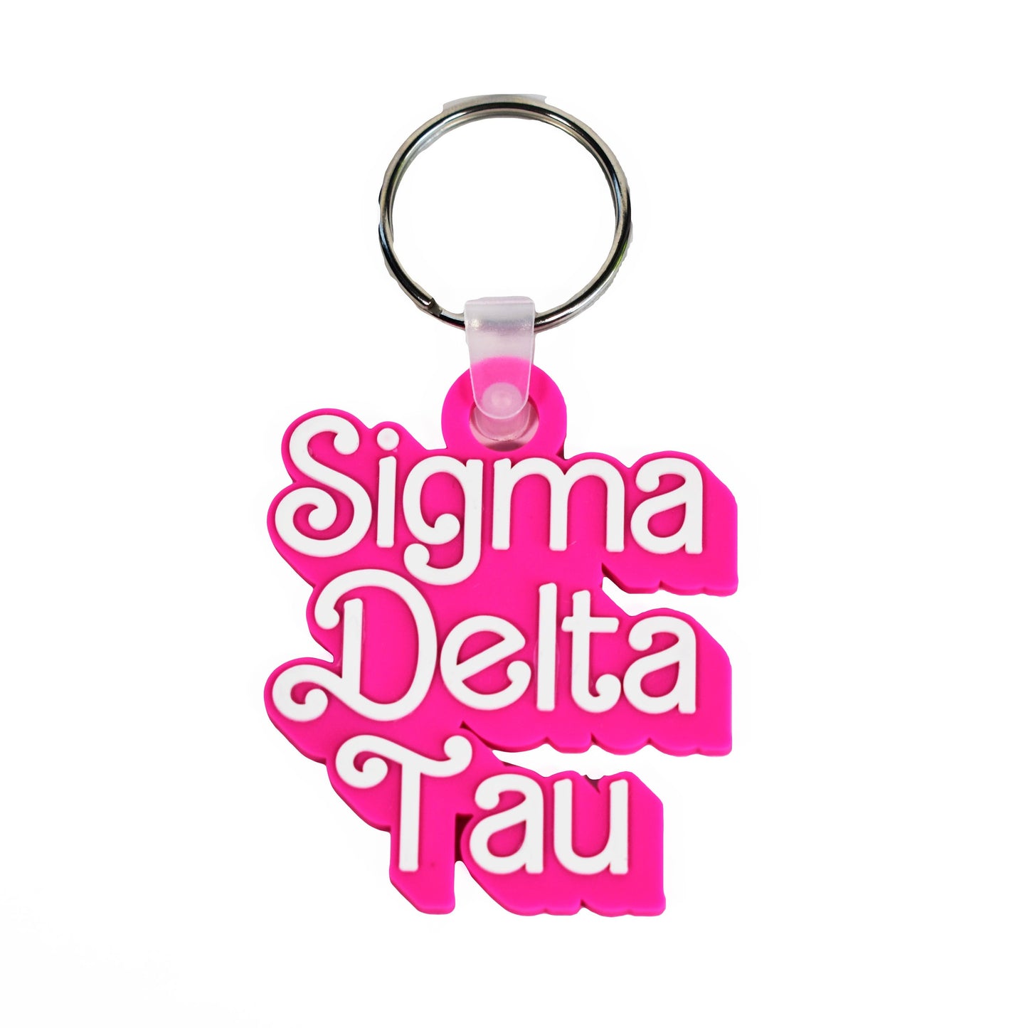 Sigma Delta Tau Keychain- Retro Dolly Sorority Name Design