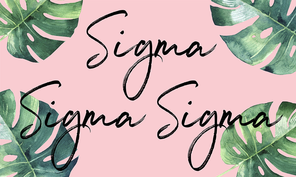 Sigma Sigma Sigma Tropical Flag - Virginia Book Company