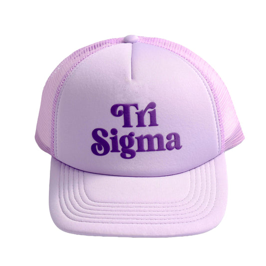 Sigma Sigma Sigma Baseball Cap, Mesh Trucker-Style Hat