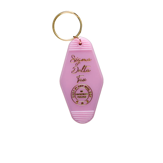 Sigma Delta Tau Motel Keychain