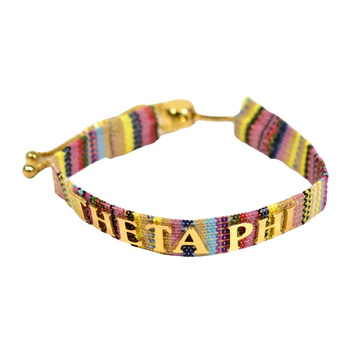 Theta Phi Alpha Woven Bracelet, Multi-Color Design