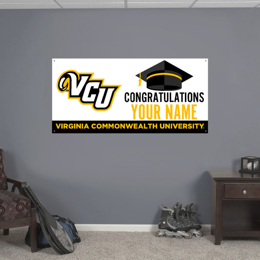 Customizable Congratulations VCU Graduate Banner - online only