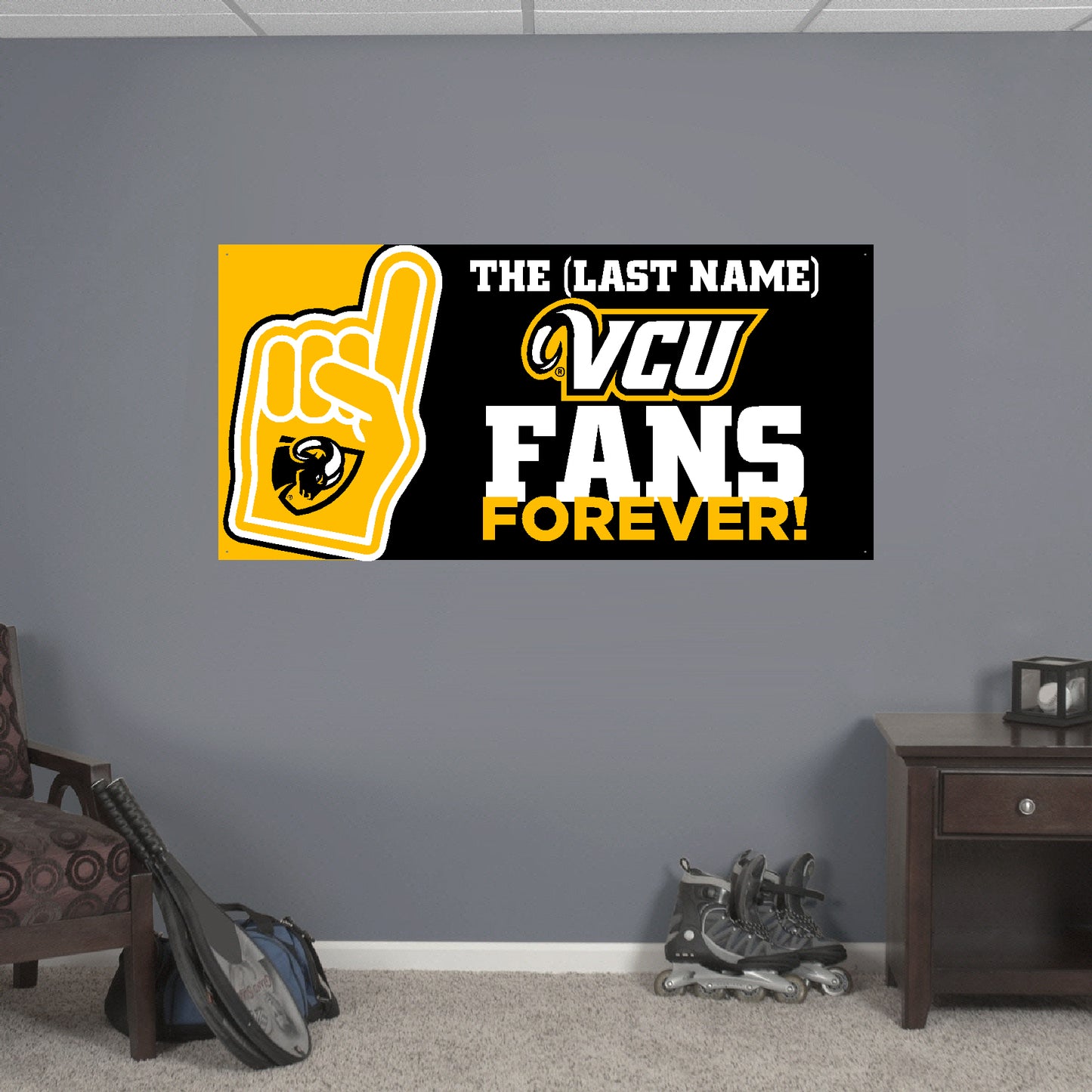 Customizable VCU Family Fans Forever Banner - online only