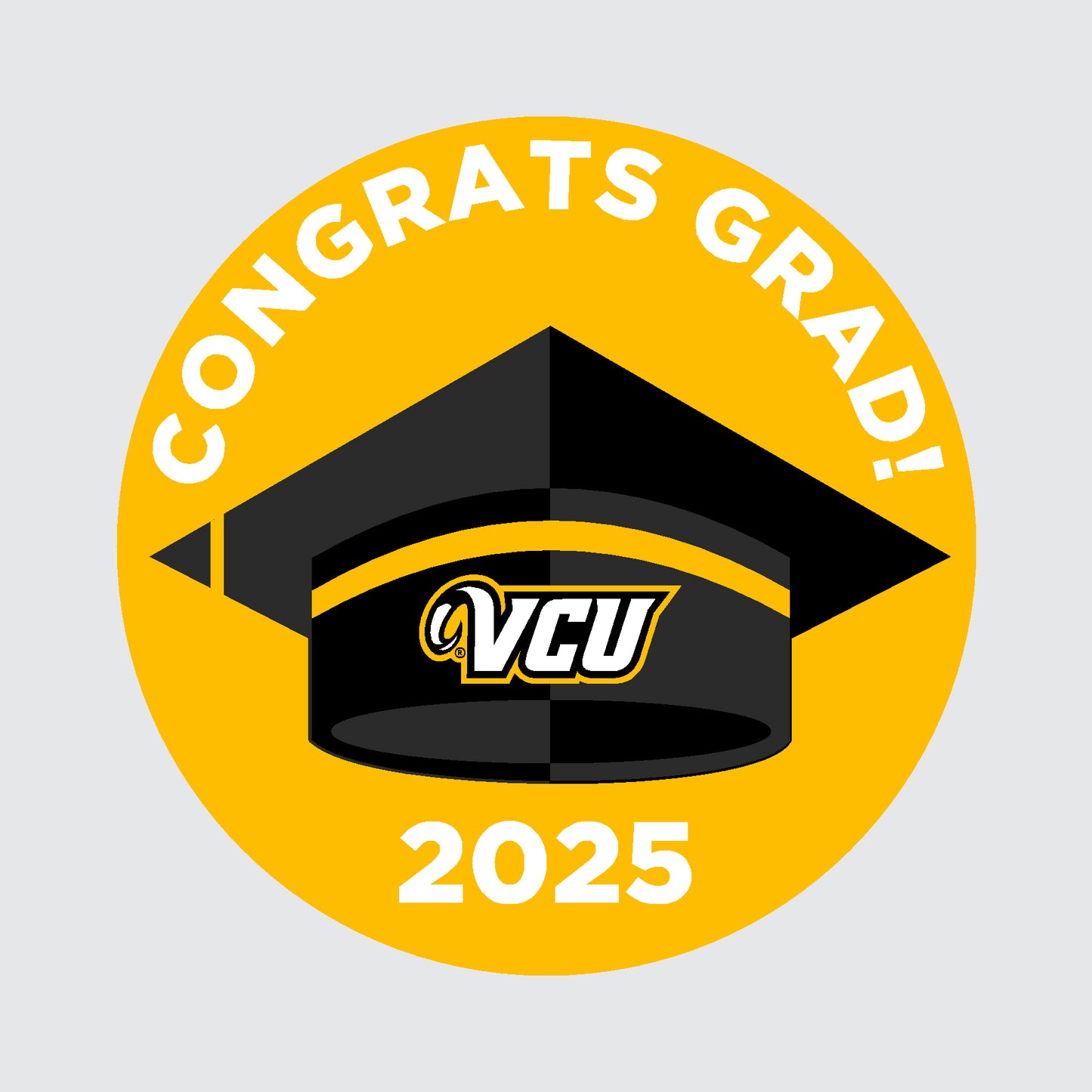 Congrats 2025 Grad! VCU Buttons-Bulk 12 count - online only