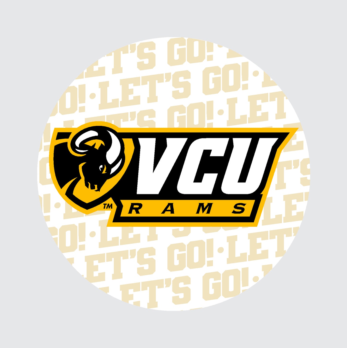 Let's Go VCU Buttons- Bulk 12 count - online only