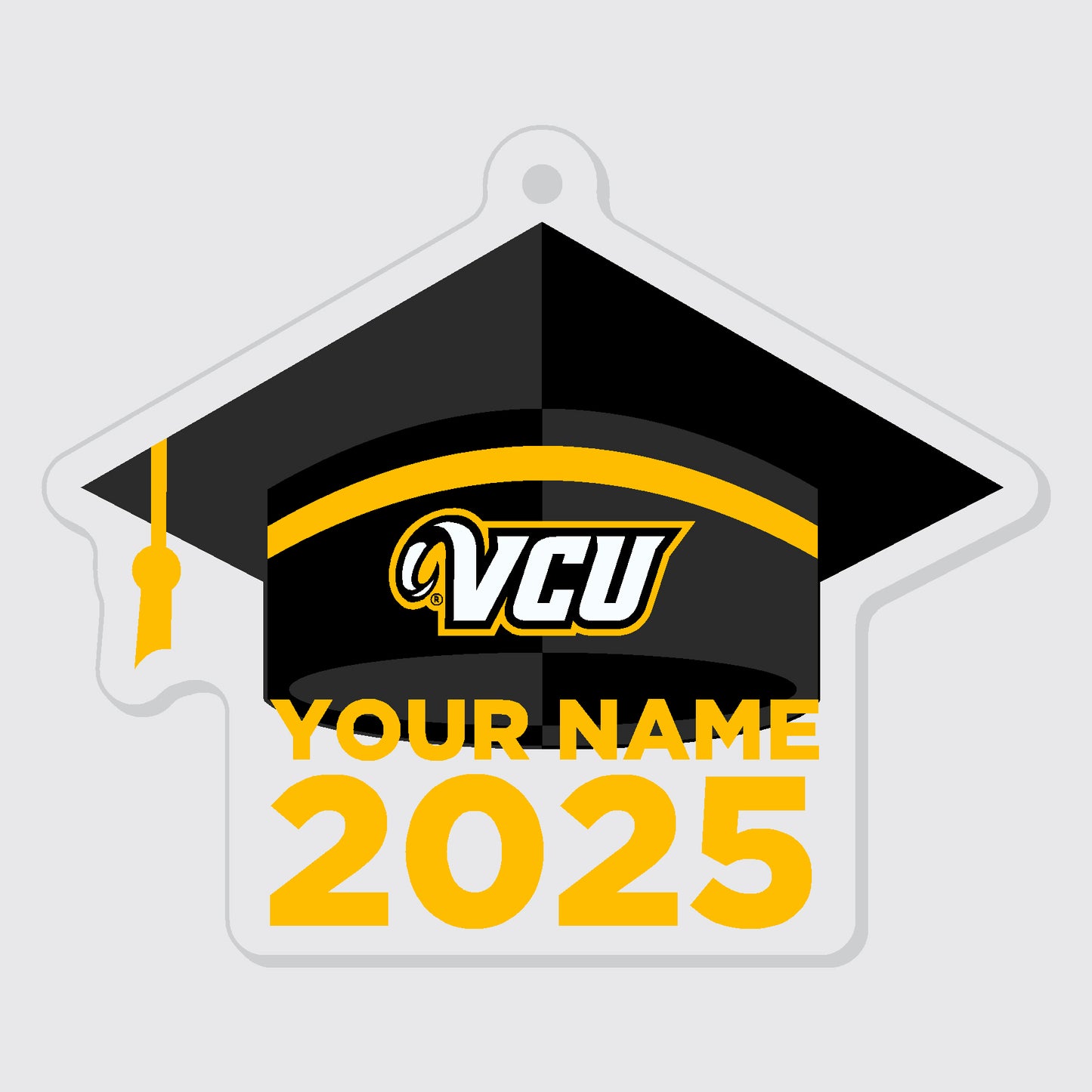 Customizable VCU 2025 Grad Acrylic Ornament - online only