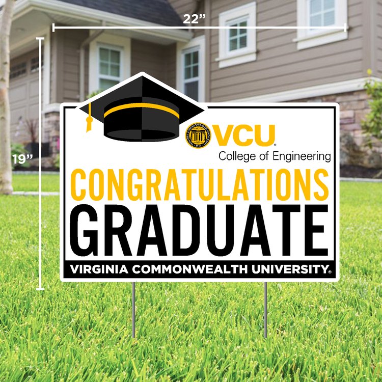 Congratulations VCU Engineering Graduate Lawn Sign - Online Only