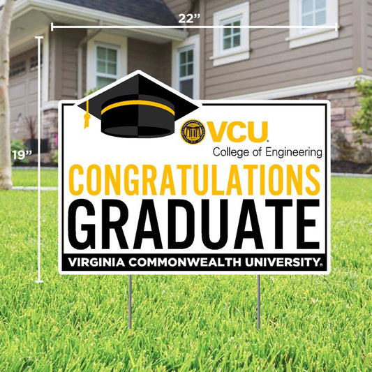 Congratulations VCU Engineering Graduate Lawn Sign - Online Only