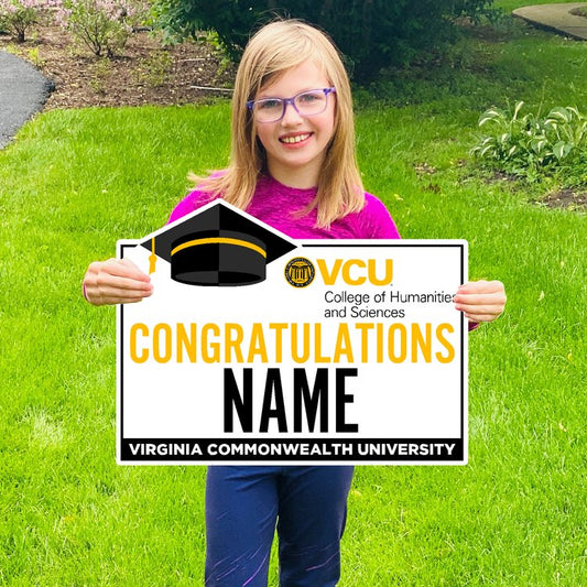 Customizable Congratulations VCU Humanities & Sciences Graduate Lawn Sign - Online Only