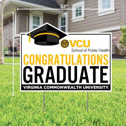 Congratulations VCU Public Health Graduate Lawn Sign - Online Only