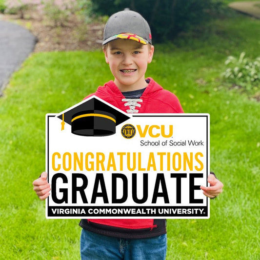 Congratulations VCU Social Work Graduate Lawn Sign - Online Only