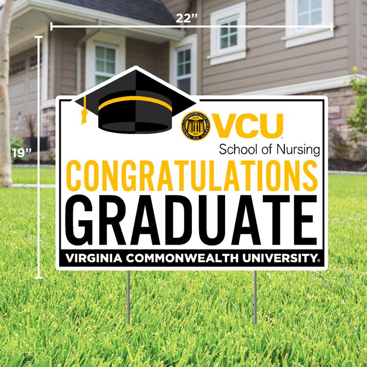 Congratulations VCU Nursing Graduate Lawn Sign - Online Only