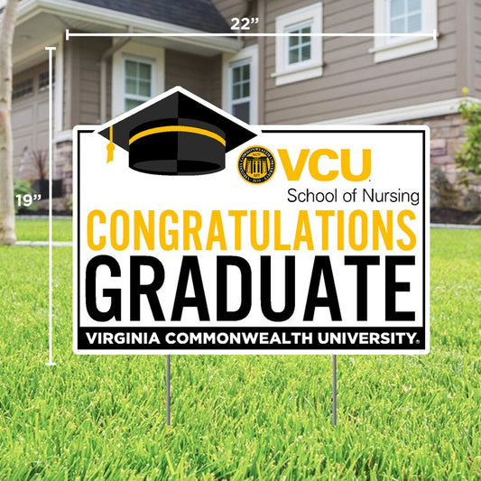 Congratulations VCU Nursing Graduate Lawn Sign - Online Only