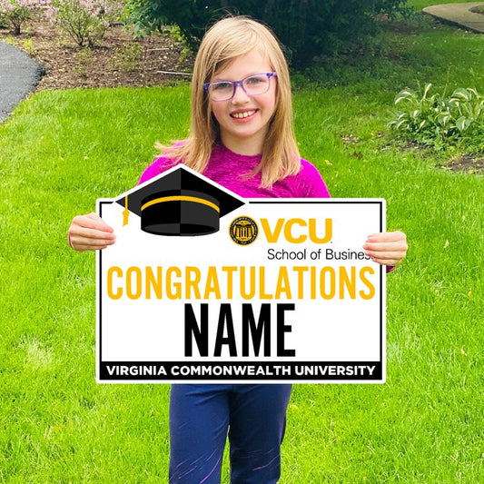 Customizable Congratulations VCU Business Graduate Lawn Sign - Online Only
