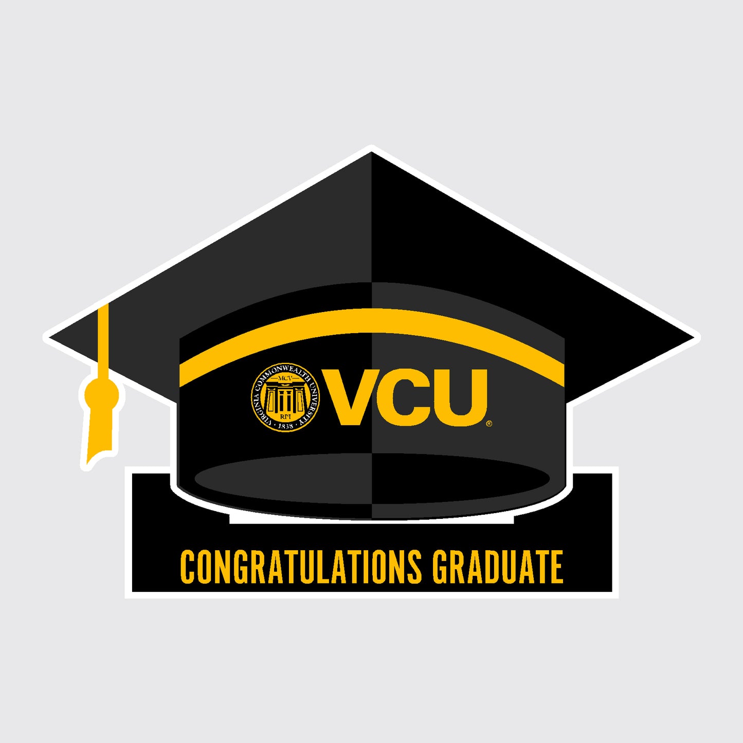 VCU Graduate Cap Standee Decorative Sign - online only