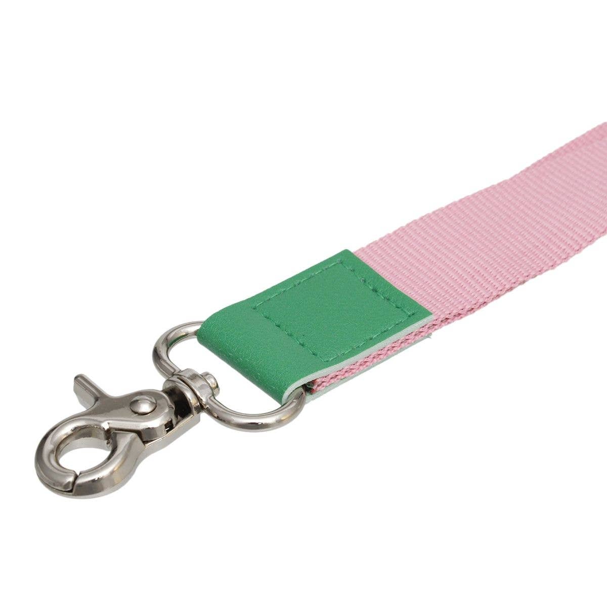 AKA Alpha Kappa Alpha Pink Canvas Lanyard ID Badge Clip Women