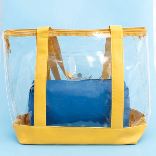 Tote Yellow Clear SGRHO Sorority Bag for Women