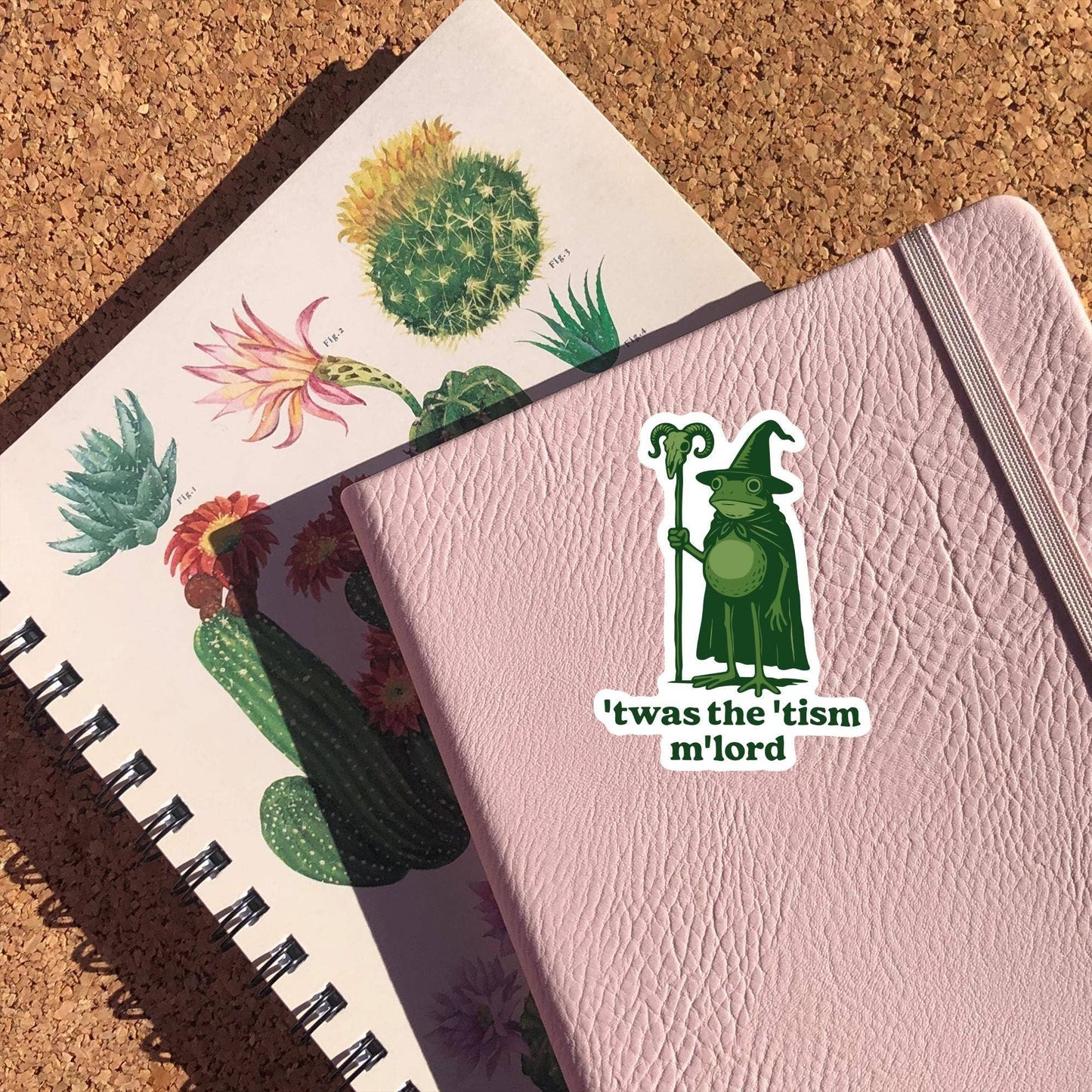 Twas The Tism Frog Wizard Sticker