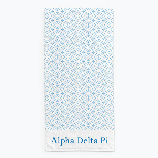 Alpha Delta Pi Beach Towel- Lightweight Brand Design
