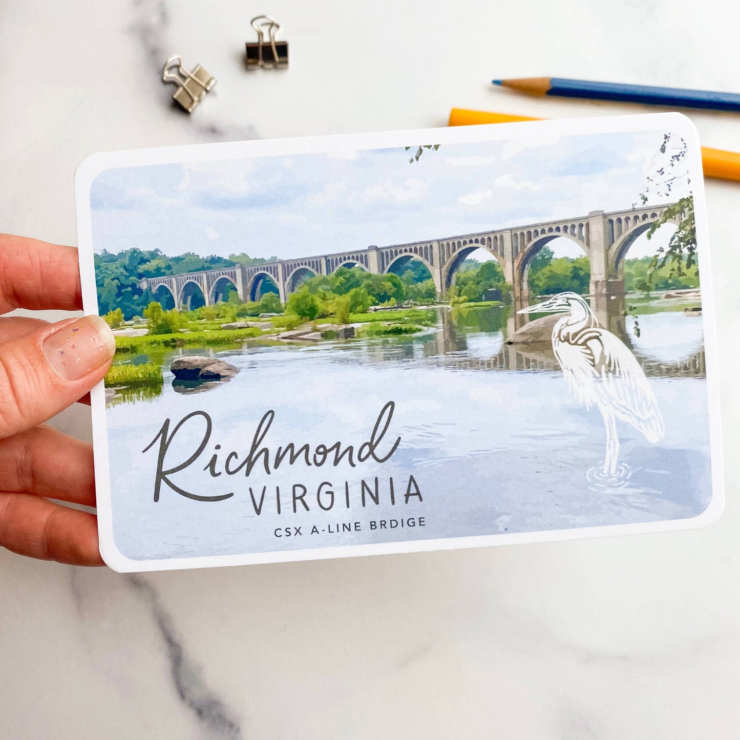 Postcard - Richmond, Virginia - CSX A-Line Bridge