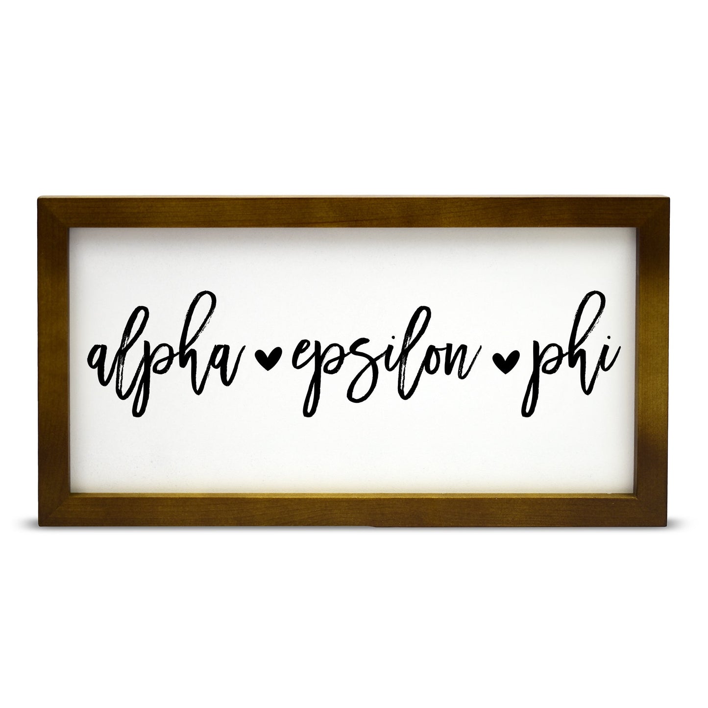 Alpha Epsilon Phi Script Wooden Sign