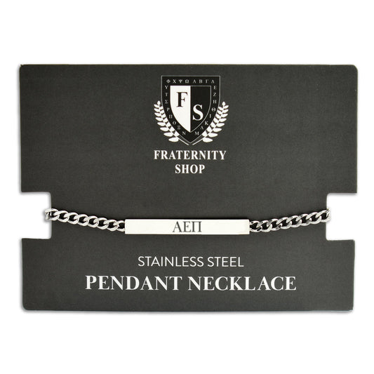 Alpha Epsilon Pi Fraternity Necklace- Greek Letters Pendant