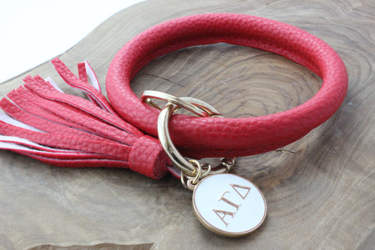 Alpha Gamma Delta Bangle Sorority Keychain - Virginia Book Company