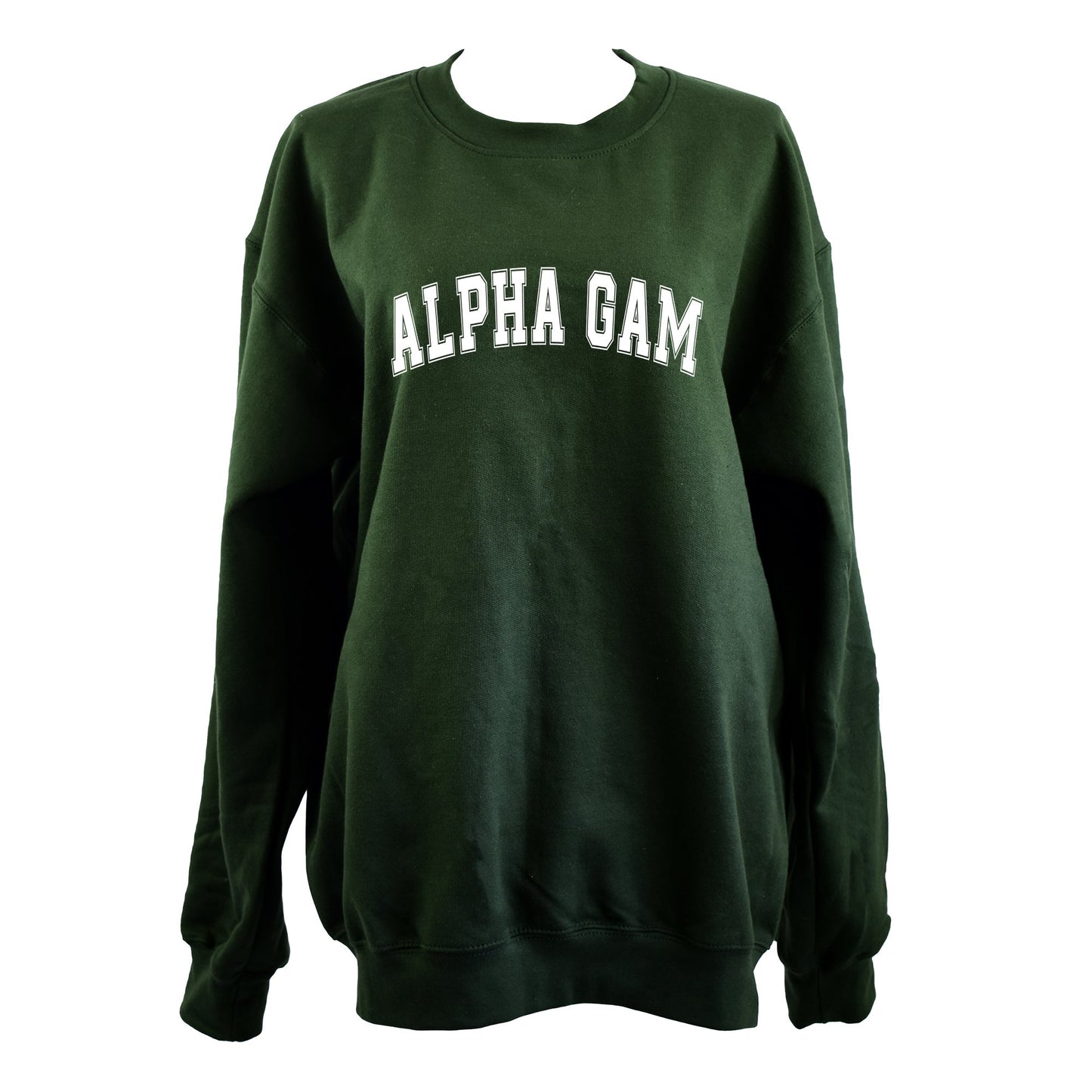 Alpha Gamma Delta Sweatshirt- Crewneck Varsity Letters Design