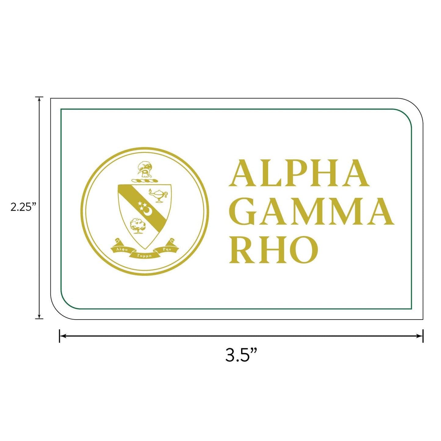 Alpha Gamma Rho Fraternity Brand Focus Sticker Sheet