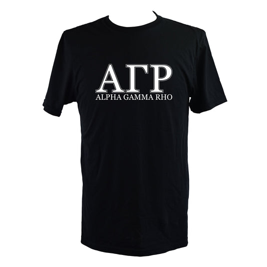 Alpha Gamma Rho Fraternity T-Shirt- Varsity Greek Letters Design
