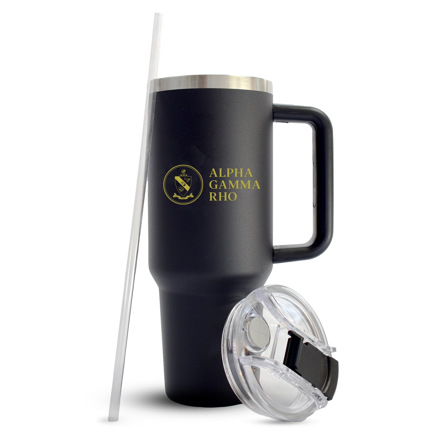 Alpha Gamma Rho Fraternity 40oz Stainless Steel Tumbler with Handle