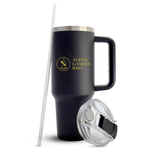 Alpha Gamma Rho Fraternity 40oz Stainless Steel Tumbler with Handle