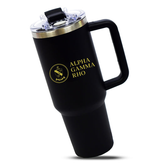 Alpha Gamma Rho Fraternity 40oz Stainless Steel Tumbler with Handle