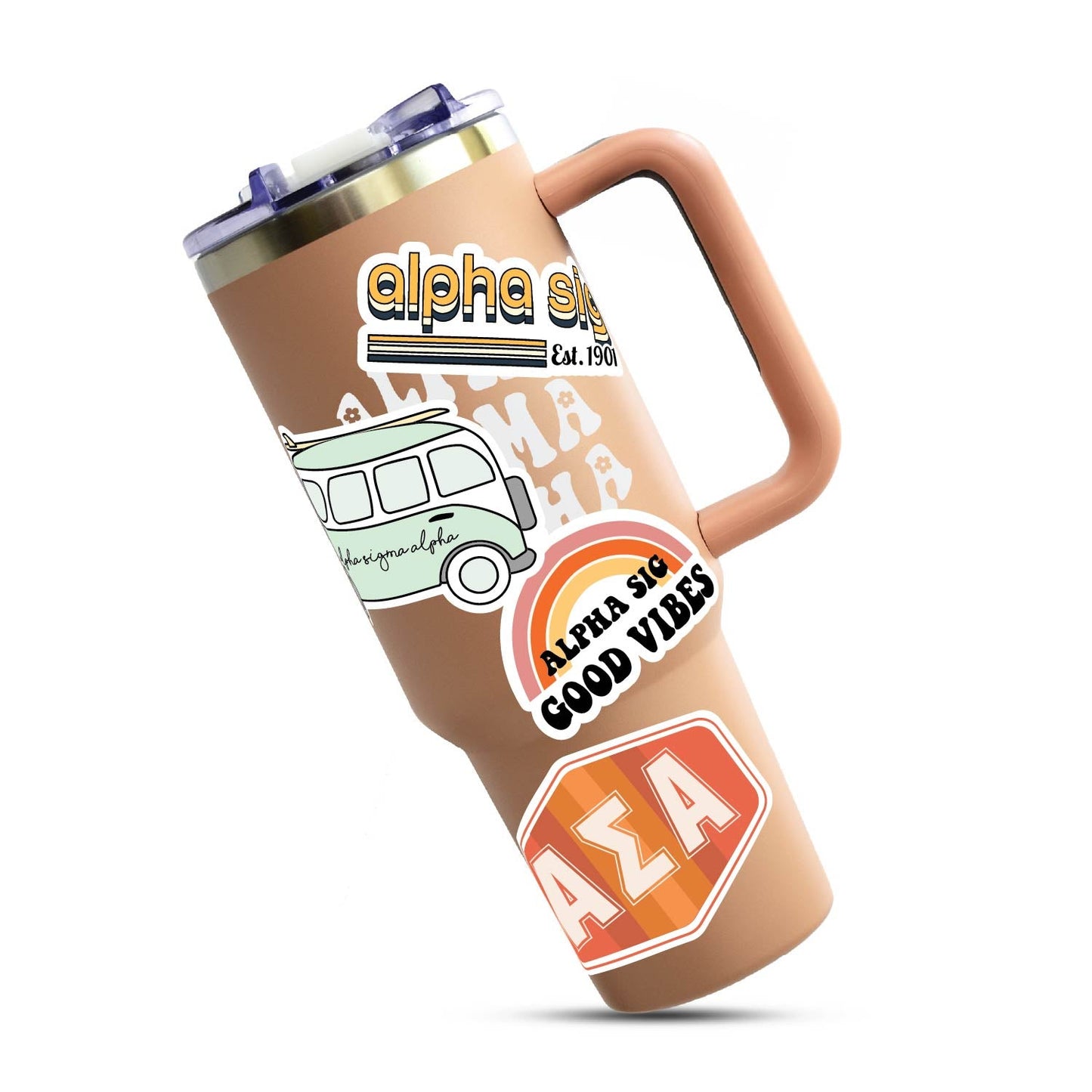 Alpha Sigma Alpha <br> Retro Sticker Sheet