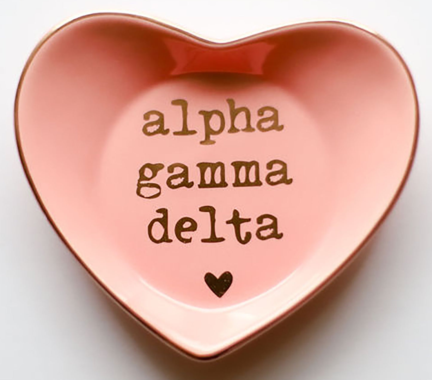Alpha Gamma Delta Ceramic Ring Dish